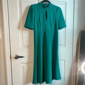 London Times Teal Midi Dress